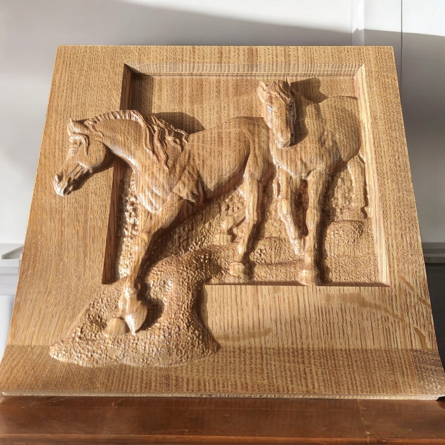 3D picture made of wood. (Oak) 290x290mm